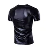 Man populär nattklubb mode t-shirt kortärmad v-nack guld silver svart färg trenderna av solid bomull fritid t-shirt design