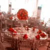 Высококачественные искусственные шелковые цветы мяч Ваза Центральные работы для свадебных проходов Центральные