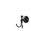 hot selling-Bathroom Accessories European black Antique Bronze Robe Hook with two hangers ,Clothes Hook,Coat Hook for home and garden