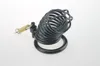 High Quality Male Large Black Cage with 3 sizes 40mm 45mm 50mm Lockable Penis Lock Metal Cock Ring for Men4313673