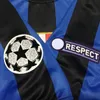 INT ucl final 2010 Match Sliten Player Issue tröja Zanetti Sneijder Milito Fotboll Custom Name Patches Sponsor