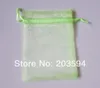 500pcs lots Light Color Jewelry Packing Drawable Organza Bags 7x9cm Wedding Gift Bags & Pouches2150