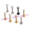 New Arrival Lip Stud Labret Piercing Ring Clear CZ Gem Zircon 316L Stainless Steel Gold Black Round Heart Five Star 8mm 10mm 60pcs/lot