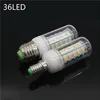 E27 E14 24 واط SMD5730 LED مصباح 7 واط 12 واط 15 واط 18 واط 220 فولت 110 فولت أضواء الذرة LED لمبات الثريا 36 48 56 69 72 المصابيح