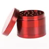 Grinder de tabaco 4 camadas LIGADORES DE ZINC LIGRADORES DE CROMER CROMIUM Di￢metro 40mm Multi Colors Grinders para tubos de bongues de vidro 5915C