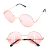 Women Men Round Sunglasses Steampunk Shades MultiColor Gradient Mirror Lens Goggles Designer Vintage Sun Glasses