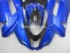 Kit de carénage de pièces de carrosserie de rechange pour Kawasaki Ninja ZX6R 2007 2008 ensemble de carénages de moto bleu noir ZX6R 07 08 MA12