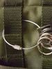 Высокое качество нержавеющей стальной проволоки брелок кабель брелок кольцо для открытый пешие прогулки 1000 шт. Бесплатная доставка