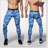 Free Shipping Men Compression Pants Tights Casual Bodybuilding Mans Trousers Brand Camouflage Army Green Skinny Leggings