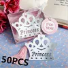 Princess Crown Bookmark + 50pcs / lot + Bruiloft Baby shower gunsten