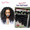 Mongolskie perwersyjne kręcone włosy 8pcs/Lot Afro Kinky Curly Hair Free Brazylian Loowse Wave Kobieta Nieprocentowane Włosy Sew w przedłużania4662526