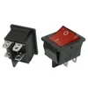 KCD4 Switch Rocker Switch DPST 4 PINS OFF 2 Przełączniki pozycji dla łodzi Car Automotive AC 250V 16A / 125V 20A Red Green Black