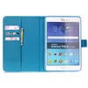 Moda coruja flor eiffel torre padrão pu carteira de couro virar magnética para samsung galaxy tab a 8.0 t350 tab a 9.7 t550