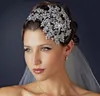 Nuovo matrimonio cristallo da sposa Rhinestone Silver Queen Heads Bashings Tiara Accessori per capelli principessa Accessori Pageant Retail Jewelry3034509