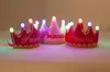Couronne lumineuse chapeau enfants adultes fête de Noël flash chapeau roi princesse casquette d'anniversaire en gros