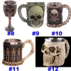 3D Skull Occss Coups Stainless Steel Coups 200-400ml Coffee Beer Beer Cup Knight Tankard Dragon Dug Free DHL WX-C10