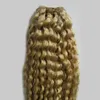 613 Blonde Hair 100g Brazilian Curly Virgin Human Hair One Bundle Remy Human Hair Extensions double weft 1 Piece Only