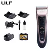 LILI Rechargeable Electric Haircut Machine For Man Waterproof Ceramic Hair Clipper Cordless Electric Hair Trimme RFCD-9666