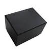 Black cardboard box custom logo pu pillow special for jewelry&watch boxes whole sell caixa para relogio saat kutusu chin253n