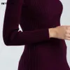 Hurtownie- Frommazz 2016 Jesień Zima Moda Kobiety Lady Sweter Wysoka Elastyczność Solidna Turleneck Slim Seksowny Dziwany Pullover FS16070