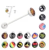 Stainless Steel Tongue Ring Mix 45 50 Different designs Nipple Bar Body Jewelry Piercing Tongue stud Body Piercing2578899