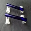 Blue Glass Switch Mond Bongs Accessoires, Unieke Brander Waterleidingen Glas Pijp Olierouts Roken met Druppelaar