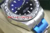 Reloj de pulsera de lujo de moda 'James Cameron' Azul Negro 116660 Reloj de buceo de 44 mm Bisel de diamante más grande Movimiento automático Zafiro Relojes mecánicos luminosos para hombres