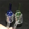 Rökning Set XXL Quartz Thermal Banger + Bubbla Carb Cap Double Tube Quartzs Thermals Banger Nail Glass Bong