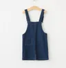 Spring Autumn Baby Girls Denim Suspender Skirt Kids Overalls Dress Children Denim Dresses Clothing 3890