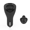 R6000 Wireless Bluetooth Earphone Car Charger 2 In 1 Stereo Mini Headset Handsfree with USB Dock Car Phone Charger For iPhone Samsung