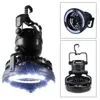 Camping Lanterns Combo Lantern Fan, 2-i-1 18 LED ficklampa takfläkt för utomhus vandringsfiskeavbrott nödsituationer tält