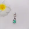 Andy Jewel Authentic 925 Sterling Silver Beads Disny Alice's Magic Protion White Mint Mint Fits European Pandora Bracelets Nenglac