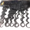 13x4 chiusura frontale peruviana indiana brasiliana, a onda profonda a onde profonda a orecchio color naturale top per capelli umani reali clos2874737