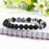 Nieuwe Collectie Mens Kralen Sieraden Groothandel 8mm Mat Agaat, Sodalite Jasper Stone Kralen Bescherming Hamsa Armbanden