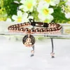 Großhandel Mix Farben Beste Qualität 6mm Messing Perlen Micro Inlay Schwarz Cz Buddha Charms Anhänger Makramee-Armband