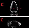 Kristallglas Dildos Vagina Anal Plug Unisex Anus Vergrößerung Dilator Masturbation Produkt Erwachsener Bondage BDSM Sex Butt Toy 7 Style5816188