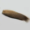 100% человеческих волос ткать пучки 1 шт. / лот номера Реми наращивание волос прямые 100 г бразильские волосы ткать пучки 4/27 фортепиано цвет Бесплатная доставка