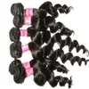 Virgin Brazilian Hair Extensions Unprocessed Weave Bundles Dyeable Black Color Hair Weave 4pcs lot 8A Loose Deep Wave