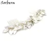 Sorbern Korean Style Bridal Headpieces Women Hairpin Female Rhinestone Beautiful Flower Hair Comb Tiara Bridal Hair Wedding Accessories