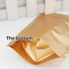 12*20+4cm Opaque foil Stand Bag Matte feel Self sealing Reusable Food packaging store Ornaments bags Spot 100/ package