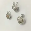 Best-Mom Heart Love Design Cage Pendant Pearl Gem Bead Locket Pendant Mounting Diy Jewelry for Mummy Mother's Dayギフト