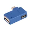 90 grader USB OTG Micro Adapter Head kan anslutas externt Yo U Panel Power Supply Line Höger + Vänster