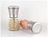 Stainless Steel Manual Salt Pepper Mill Grinder Seasoning Bottle Grinder Glass Kitchen Accessaries Tool Premium Salt Grinder KKA2073