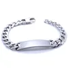 9mm Curb Cuban Chain 100% Stainless Steel ID Bracelet Men Retro Jewelry T and CO 8 Inches