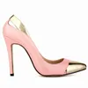 Zapatos Mujer Mulheres Pointe Toe Patent Stilettos Salto Alto Plataforma Sexy Bombas Sapatos