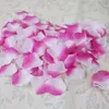 1000 pcs mode atificiella polyesterblommor för romantiska bröllopsdekorationer Silk Rose Petals Confetti Ny kommande färgglada