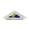 Atacado 100 pcs branco triângulo triângulo jóias triagem bandeja de pedras preciosas coleção armazenamento contas de cristal Nail Art bandeja de ferramentas