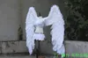 Traje de luxo asas de anjo branco Exposição do estágio de Exibição de Automóveis Exibe adereços de tiro EMS frete grátis