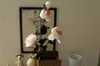 Atacado 50 pçs / lote Real Vivid Toque Retro Peônia Bouquets Com 4 Cabeças de Flor Para Casa Jardim e Acessórios Do Casamento Flores DIY Decorações