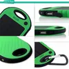 Solar Power Bank Battery Waterproof Dual Usb Charger Phones Camping Lamp Accessories Ultra Thin Snap Hook Attach Backpack Hiking Grip Rubber
